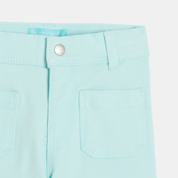 بنطلون )سروال( واسع الأرجل، باللون الأزرق للفتيات الصغيرات